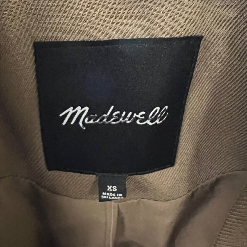 Madewell Womens $178 Drapeweave Caldwell Double-Breasted Blazer Brown XS NH328 - Picture 6 of 6
